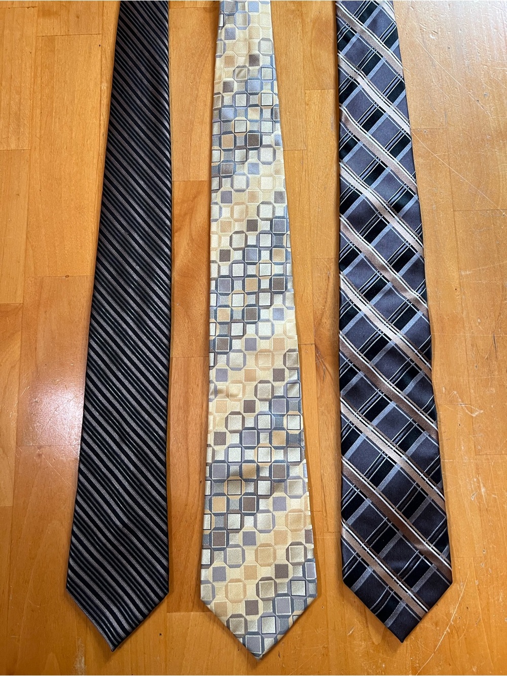 Men’s Designer Tie Bundle Claiborne Kenneth Cole Pronto Uomo Brown Gray